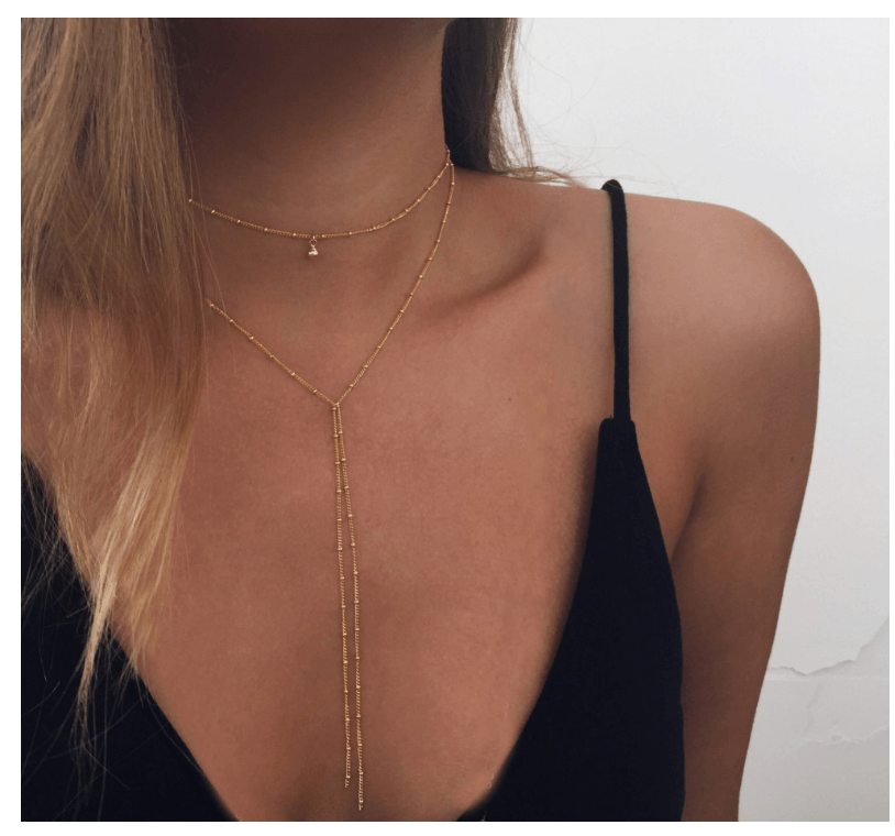 Stardust Multilayer Lariat Necklace - DRE's Electronics and Fine Jewelry