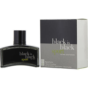 BLACK IS BLACK SPORT by Nuparfums EDT SPRAY 3.4 OZ