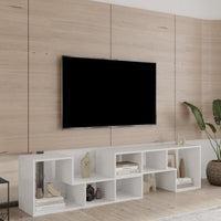 Double L-Shaped TV Stand, Display Shelf , Bookcase for Home Furniture,White - DRE's Electronics and Fine Jewelry