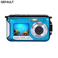 Double Screen Waterproof Camera 24MP 16x Digital Zoom Dive Camera - DRE's Electronics and Fine Jewelry