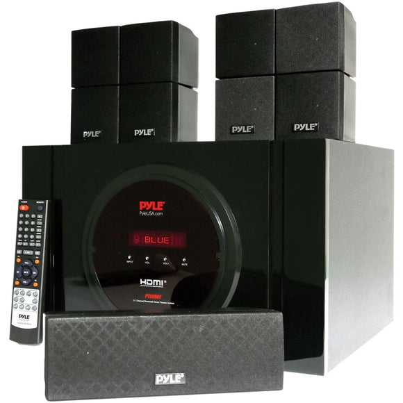 Pyle PT589BT 5.1-Channel Bluetooth Receiver and Surround Sound Speaker System