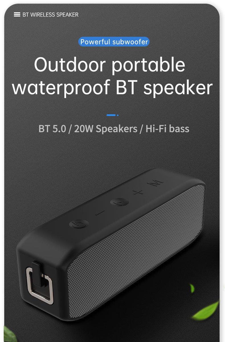 CYBORIS Bluetooth Portable Speaker IPX7 Waterproof, 20W Wireless Speaker Loud Stereo Sound, Outdoor Speakers with Bluetooth 5.0 Lossless Music & Long Playtime, Microphone, Hands-Free, Dual Pairing - DRE's Electronics and Fine Jewelry