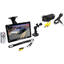 Pyle PLCM7500 7" Window Suction-Mount LCD Widescreen Monitor & License-Plate-Mount Backup Color Camera with Distance-Scale Line