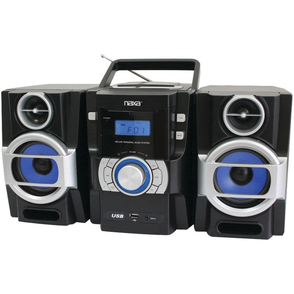 Naxa NPB429 Portable CD/MP3 Player with PLL FM Radio, Detachable Speakers & Remote - DRE's Electronics and Fine Jewelry