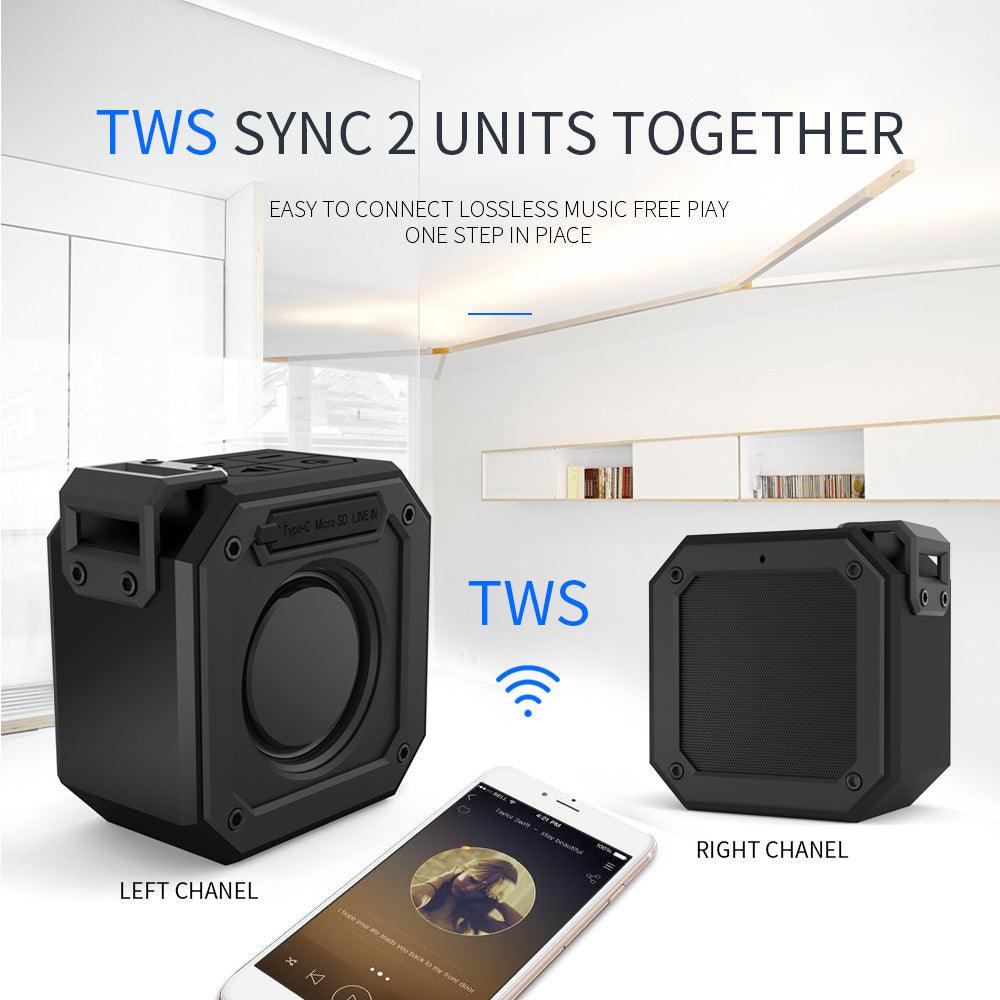 Cyboris New 15W Small Steel Cannon Wireless Bluetooth Speaker Outdoor Waterproof Mini Portable Subwoofer TWS