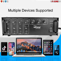 Products Amplifier Home Audio Receiver Amp Home Stereo System USB Input 3 Mic Aux Mini Amplifier For Speakers Surround Sound 5 Core AMP 60W DLX - DRE's Electronics and Fine Jewelry