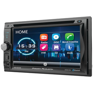 Power Acoustik PD-625B 6.2" Incite Double-DIN In-Dash Detachable LCD Touchscreen DVD Receiver with Bluetooth