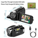 HD 1080P Digital Video Camcorder 2.7in 16X Zoom DV Camera 270° Rotation Rechargeable Kid Camera w/Fill Light Selfie - DRE's Electronics and Fine Jewelry