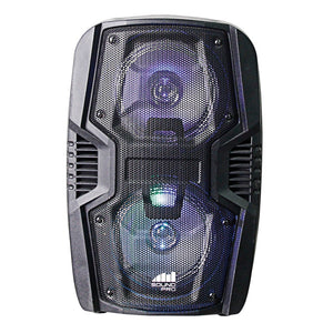 Naxa NDS-6005 Portable 6.5-Inch Dual Party Speakers and Disco Light