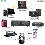 Products Amplifier Home Audio Receiver Amp Home Stereo System USB Input 3 Mic Aux Mini Amplifier For Speakers Surround Sound 5 Core AMP 60W DLX