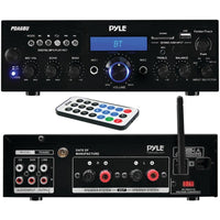 Pyle Home PDA6BU 200-Watt Bluetooth Stereo Amp Receiver with USB & SD Card Readers - DRE's Electronics and Fine Jewelry