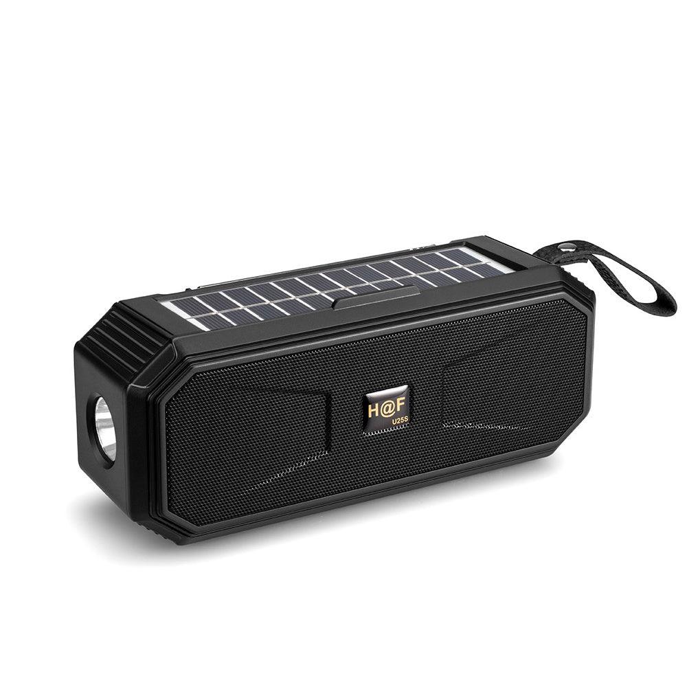 Cyboris Wireless Bluetooth Speaker FM Full Screen Elderly Machine Outdoor Lighting Portable Solar Audio TF Card