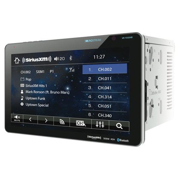 Soundstream VR-1032XB VR-1032XB 10.3-Inch Double-DIN DVD Head Unit with Bluetooth, Fully Detachable Monitor, and SiriusXM Ready