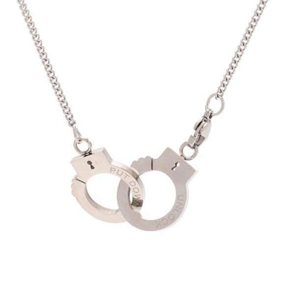 Handcuff Pendant Necklace Fashion Friendship Necklaces Stainless Steel Necklaces for Women