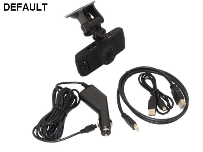 Dual Camera Lens Car Vehicle Dashboard Nightvision DVR Cam + Card Slot