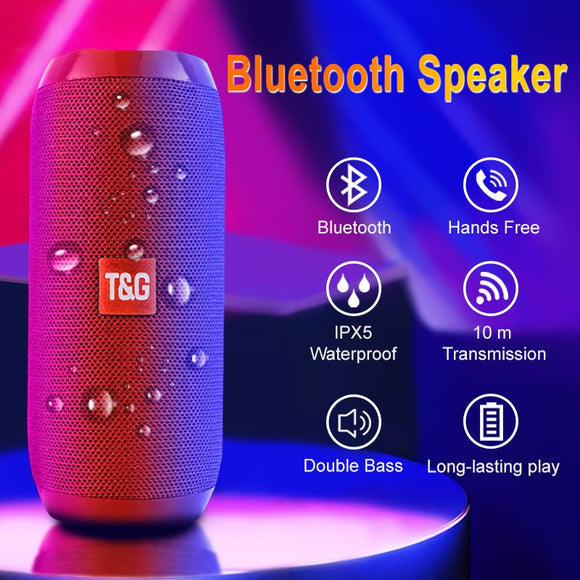 Support FM Bluetooth Speaker Portable Wireless Speakers Subwoofer Outdoor Waterproof Loudspeaker Stereo Surround TF Radio - Mini