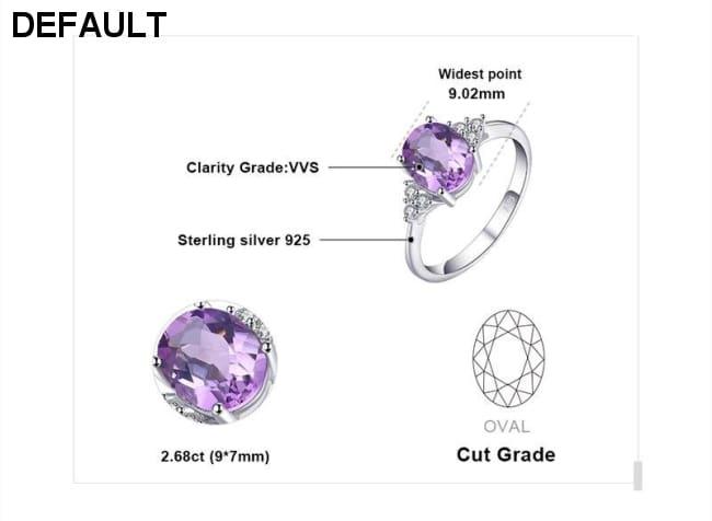 JewelryPalace Classic 7ct Created Alexandrite Ring Pendant Necklaces Drop Earrings Jewelry Sets 925 Sterling Silver Chain 45cm