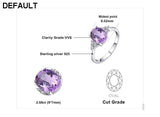 JewelryPalace Classic 7ct Created Alexandrite Ring Pendant Necklaces Drop Earrings Jewelry Sets 925 Sterling Silver Chain 45cm - DRE's Electronics and Fine Jewelry: Online Shopping Mall