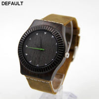 Leather Bamboo Wooden Watches - DRE's Electronics and Fine Jewelry