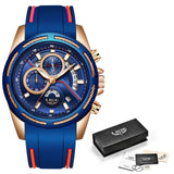 Relogio Masculino LIGE Luxury Quartz Watch for Men Blue Dial Watches Sports Watches Moon Phase Chronograph Mesh Belt Wrist Watch - DRE's Electronics and Fine Jewelry: Online Shopping Mall