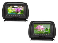 New One Pair 7 inches Car Headrest Monitor LED Screen with Zipper Video Music Multimedia USB SD Player MP4 MP5 SH7048-P5-Zip - DRE's Electronics and Fine Jewelry