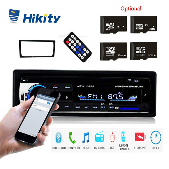 Hikity 1 Din JSD-520 Bluetooth Radio SD MP3 Player Car Radios Stereo FM/USB/radio remote control For phone Car Audio - DRE's Electronics and Fine Jewelry: Online Shopping Mall