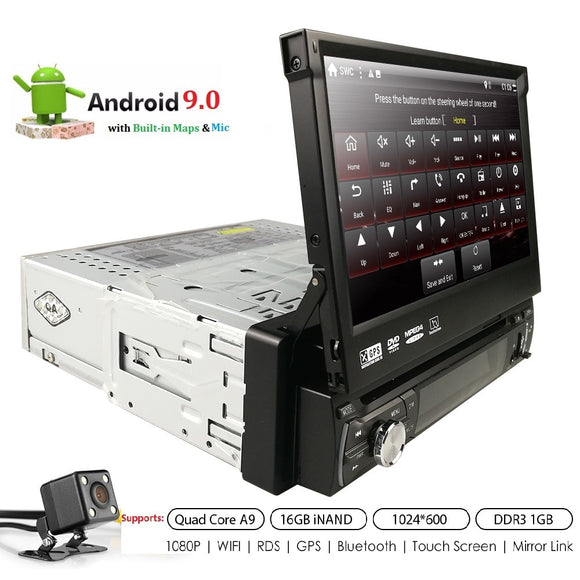Android 9 1 din Car dvd Player Auto Radio GPS Navigation 7