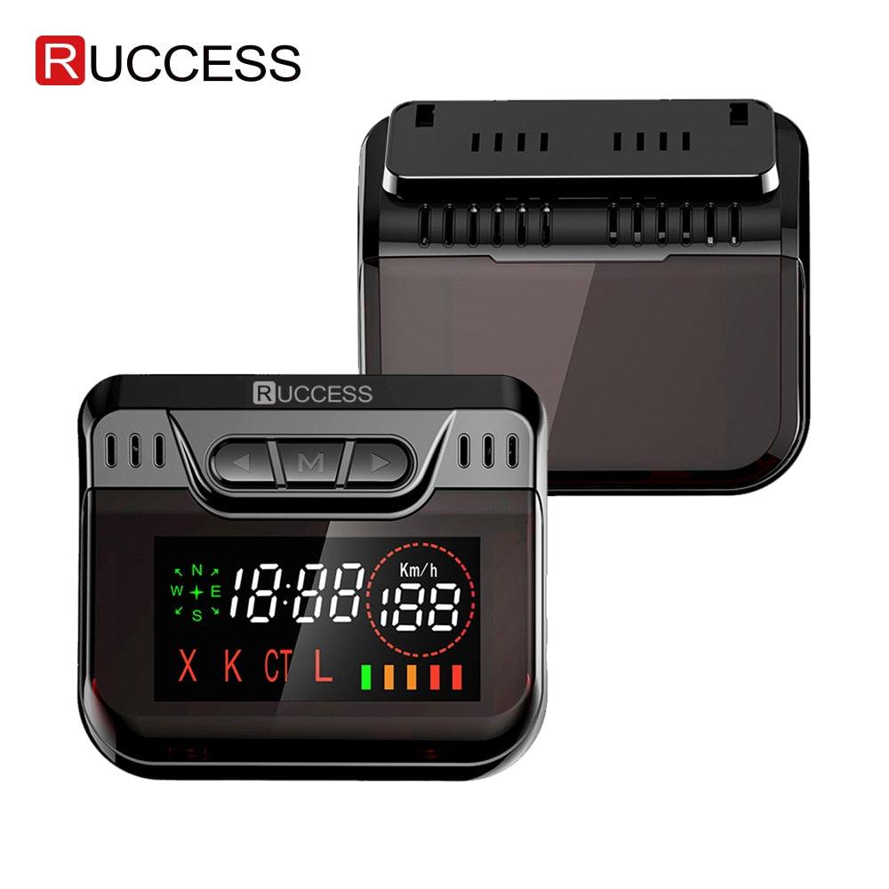 Ruccess Anti Radar Detector with GPS Speed Camera Detector Hidden Design 360 Degree X Ka L CT 2 in 1 Car Detector for Russia