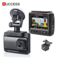 Ruccess 3 in 1 Car Radar Detector DVR Built-in GPS Speed Anti Radar Dual Lens Full HD 1296P 170 Degree Video Recorder 1080P - DRE's Electronics and Fine Jewelry