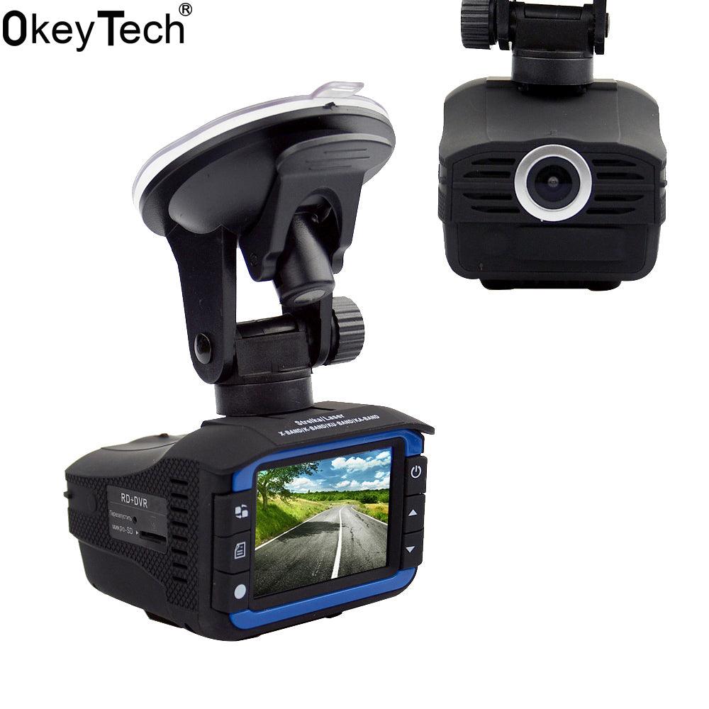 OkeyTech Best 2 In 1 Anti Laser Car Radar Detector G-sensor DVR Camera Recorder 140 Degree Lens HD 720P Russian&English Version - DRE's Electronics and Fine Jewelry