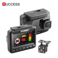 Ruccess Radar Detector GPS 3 in 1 Car DVR FHD 1296P 1080P Dual Lens Dash Cam Speed Cam Anti-Radar Video Recorder Car Camera - DRE's Electronics and Fine Jewelry