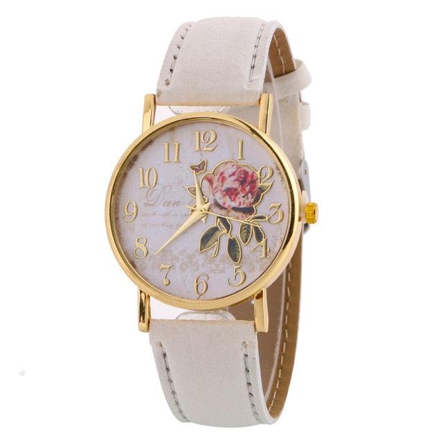 Rose Pattern Women's Watch - DRE's Electronics and Fine Jewelry