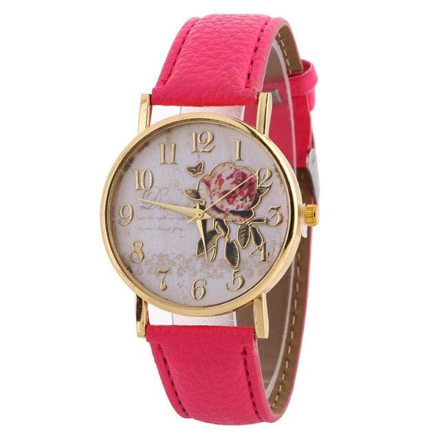 Rose Pattern Women's Watch - DRE's Electronics and Fine Jewelry