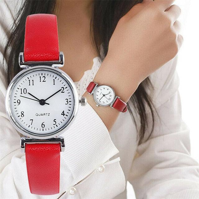 Quartz Leather Strap Watch - DRE's Electronics and Fine Jewelry