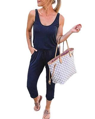 Plus Size S-3XL Summer Sexy Off Shoulder Short Sleeve Jumpsuits Solid Casual Slim Overalls For Women Long Romper Female Mujer - DRE's Electronics and Fine Jewelry