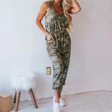 Plus Size S-3XL Summer Sexy Off Shoulder Short Sleeve Jumpsuits Solid Casual Slim Overalls For Women Long Romper Female Mujer - 600250 Mi 