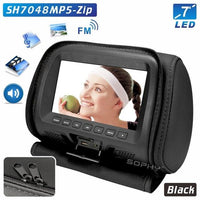 Universal 7 inch Car Headrest MP4 Monitor / Multi media Player / Seat back MP4 / USB SD MP3 MP5 FM Built-in Speakers - DRE's Electronics and Fine Jewelry