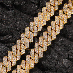 Uwin Prong 13mm Cuban Chain Micro Pave Cubic Zircon Mixed Luxury Bling Full Iced Out Charms Hiphop Jewelry - Men Necklaces