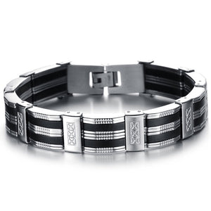 Stainless Steel Bracelet &amp; Bangle 210mm Men&#39;s Jewelry Strand Rope Charm Chain Wristband Men&#39;s Bracelet