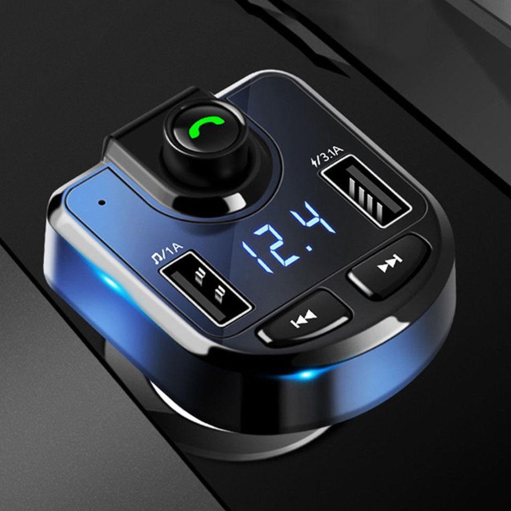 NEW Car Fm Transmitter LCD MP3 Player Wireless Bluetooth Receiving Car Kit 3.1A fast USB Hands Free USB Charger FM Modulator