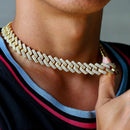 12mm Hip-Hop Jewelry cuban bling Plated Iced Out CZ Cuban Link Chain - DRE's Electronics and Fine Jewelry