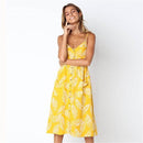 2019 New Women Print Floral Stripe Long dress Sexy V-Neck Sleevele Button Beach Casual Boho Midi Dress Plus Size 3XL vestidos - DRE's Electronics and Fine Jewelry