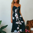 Fashion Sexy Women Sleeveless Backelss Summer Dress 2019 Black White Casual Dress Spaghetti Strap Dresses Button midi Sundress - DRE's Electronics and Fine Jewelry