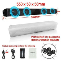 Home theater HIFI Portable Wireless Bluetooth Speakers column Stereo Bass Sound bar FM Radio USB Subwoofer for Computer TV Phone - DRE's Electronics and Fine Jewelry