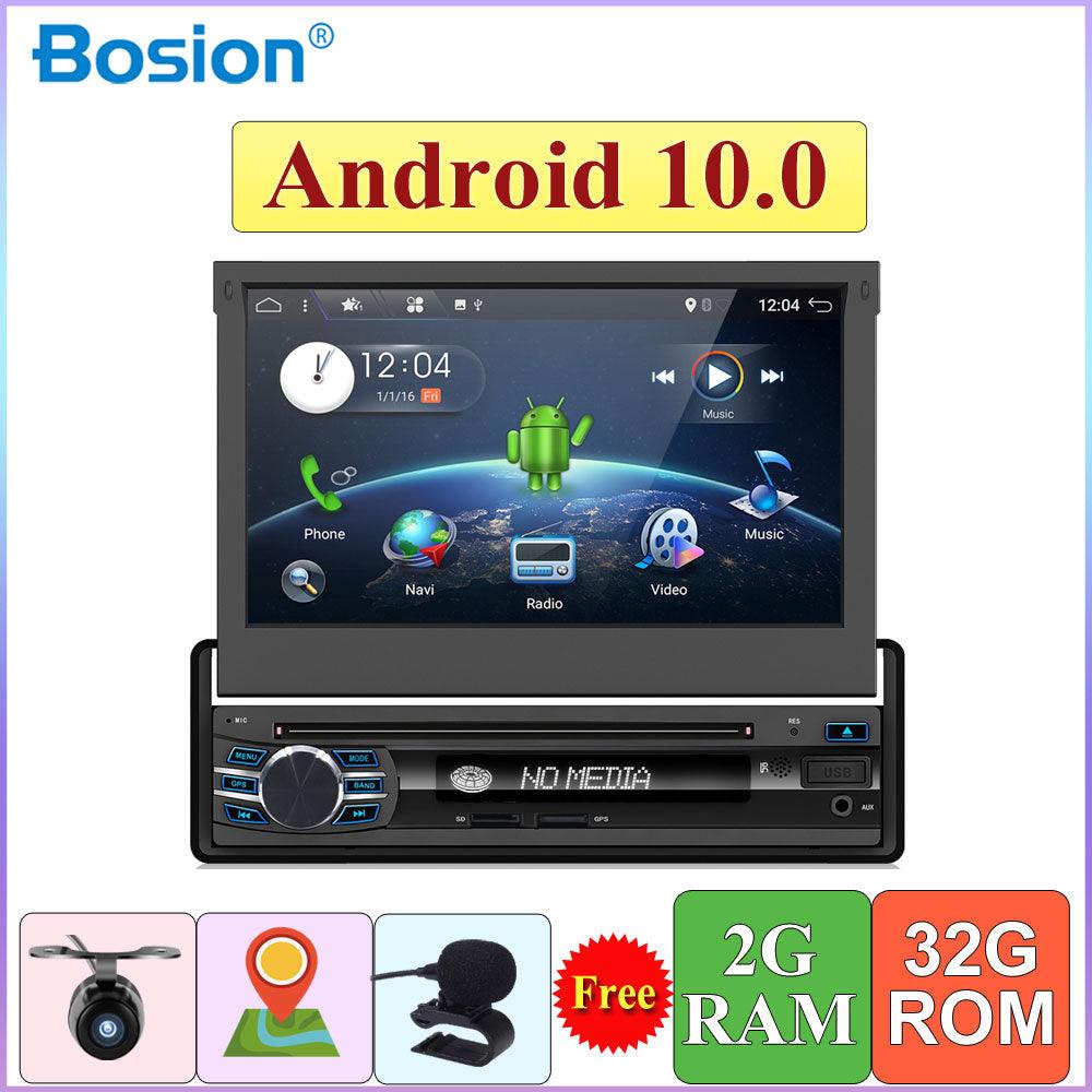 1din android 10.0 Car Audio DVD Player+Radio+GPS Navigation+Autoradio steering-wheel gps navigation radio tape recorder wifi