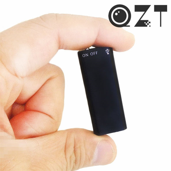 QZT Small Voice Recorder Mini Dictaphone Audio Sound Professional Digital Micro MP3 Record Player - 16GB - Recording