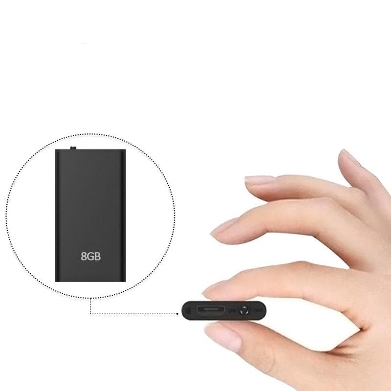 QZT Smallest Digital Voice Recorder MP3 Player Voice Activated Recorder Small Audio Sound Recording Device Mini Voice Recorder