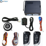 OkeyTech 12V Auto Car Alarm Accessories SUV Keyless Entry Engine Start System Push Button Remote One Starter Stop - Starters