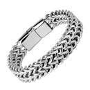 High Quality Stainless Steel Braided Bracelet Bangle Men Hip Hop Party Rock Jewelry - DRE's Electronics and Fine Jewelry