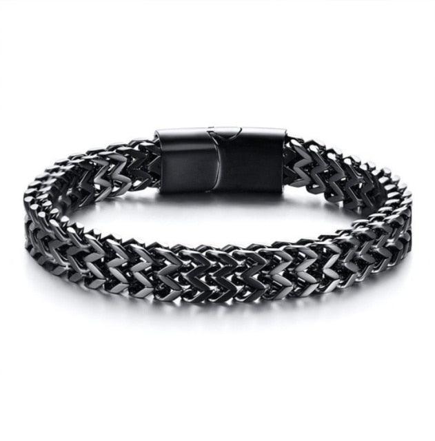 High Quality Stainless Steel Braided Bracelet Bangle Men Hip Hop Party Rock Jewelry - DRE's Electronics and Fine Jewelry